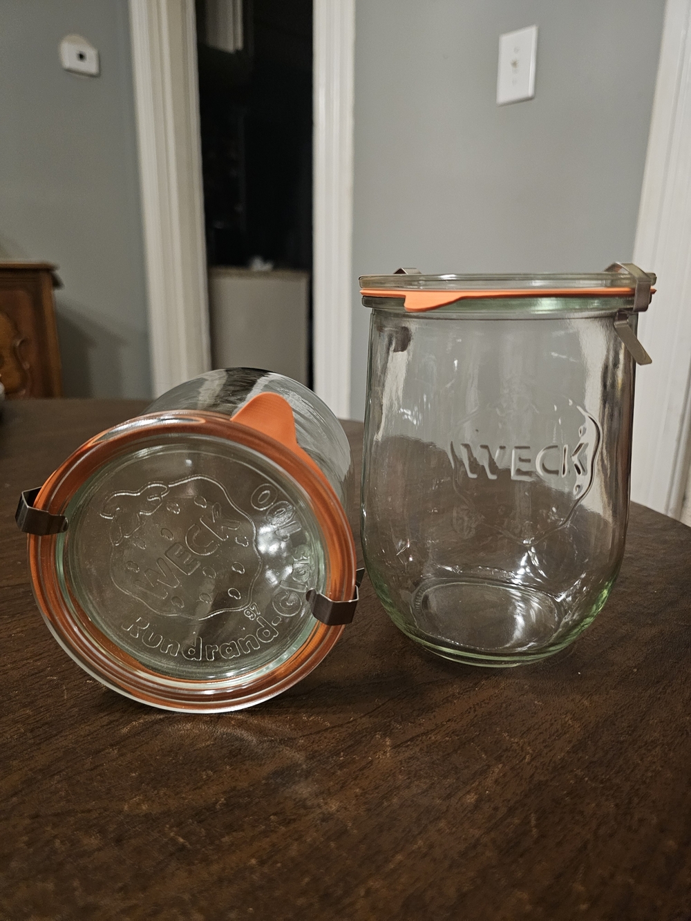 Authentic Weck 745 Tulip Jars 1L (Set of 2) – Complete Sourdough & Canning Set